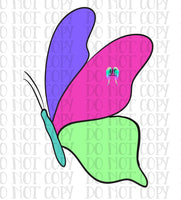 Side butterfly PNG