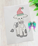 Sketch christmas cow 2022