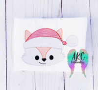 Sketch Christmas fox head 2022