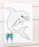 dolphin embroidery design , sketch embroidery, sketch dolphin embroidery design, ocean animal embroidery design, animal embroidery design, 