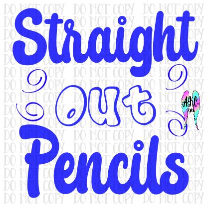 Straight out of pencils PNG