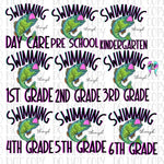Swimming fish school bundle PNG