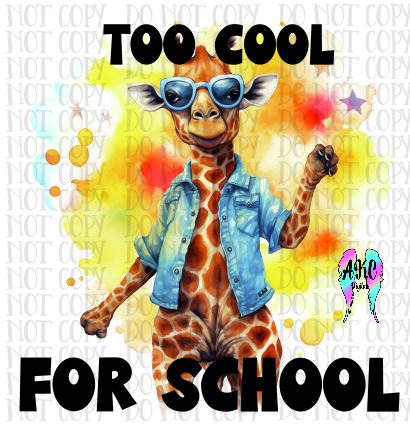 Too cool for school PNG