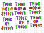 Trick or treat mega bundle PNG