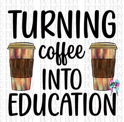 Turning coffee into education PNG