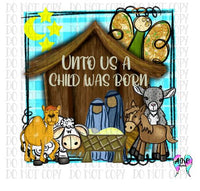 Unto us a child is born PNG