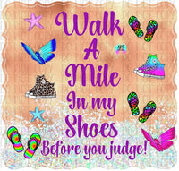 walk in my shoes embroidery design,  clipart, flip flop clipart, butterfly clipart , shoes cliaprt art, beach clipart