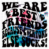 We are best friends PNG