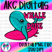 Whale done PNG