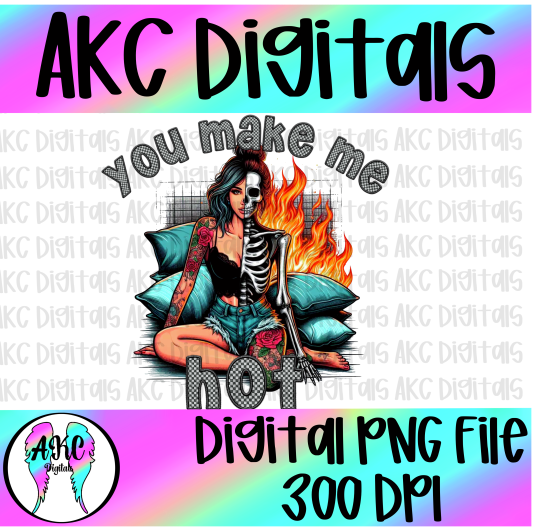 You make me hot PNG