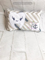 tooth fairy pillow, in the hoop embroidery, machine embroidery, ith toothfairy pillow