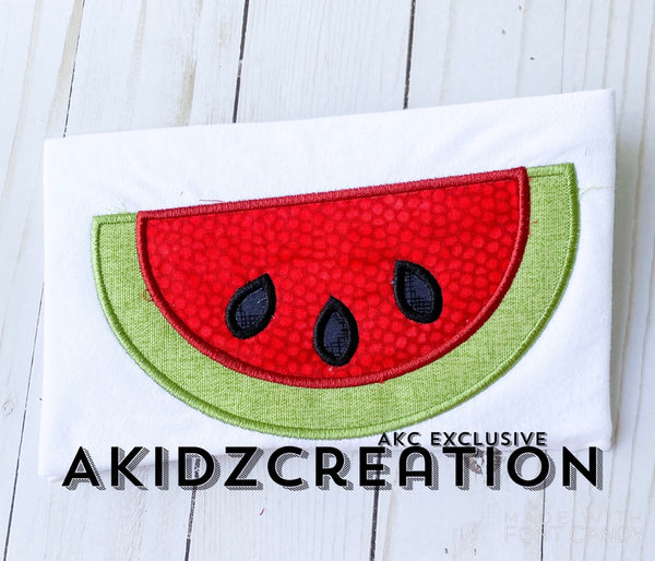 watermelon embroidery design, watermelon applique, food embroidery, food applique, fruit embroidery design