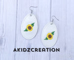 ith sunflower earrings, earrings, sunflower embroidery design, thanksgiving embroidery design, spring embroidery design, flower embroidery design, flower earrings, machine embroidery earring patterns