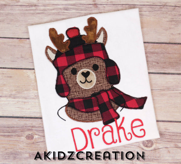 christmas embroidery design, llama embroidery design, llama applique, alpaca applique, winter llama embroidery design, winter alpaca embroidery design