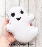 ith ghost stuffie, stuffie embroidery design, embroidery, machine embroidery, machine stuffie, ghost stuffie for machine embroidery, halloween stuffies