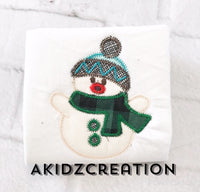 snowman embroidery design, winter hat embroidery design, snowman applique, snowman embroidery, scarf embroidery