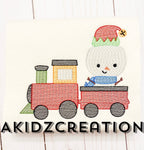 sketch embroidery design, elf embroidery design, train embroidery design, vehicle embroidery design, transportation embroidery design, elf embroidery design, snowman embroidery design