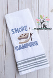 camp embroidery, camping embroidery, smore embroidery, marshmallow embroidery, smores embroidery design, food embroidery design, sketch smores design, marshmellow embroidery design, 