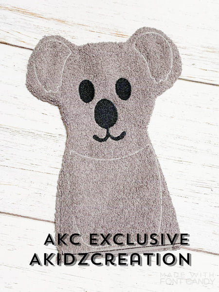 ith koala embroidery design, in the hoop koala embroidery design, machine embroidery koala design, koala embroidery design, washie embroidery design