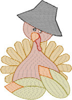 Sketch Corn Turkey Design