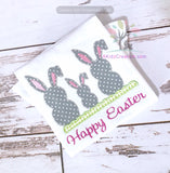 bunny family, embroidery, embroidery design, machine embroidery, easter embroidery, rabbit embroidery design, bunny embroidery design, easter embroidery design, animal embroidery design