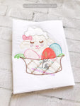 easter embroidery, lamb embroidery, akidzcreation, easter eggs embroidery