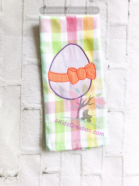 easter egg with bow applique design, easter egg with bow embroidery design, easter embroidery design, applique embroidery design, easter embroidery,easter egg design