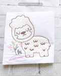 llama embroidery, llama applique, zig zag llama applique, zig zag alpaca embroidery, alpaca embroidery, lama embroidery, lama applique, animal applique, animal embroidery