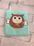 owl applique, applique design, woodland owl applique, owl applique, woodland creature