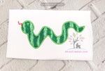 snake applique, reptile embroidery, reptile applique, applique, embroidery design, machine embroidery, akidzcreation, animal embroidery