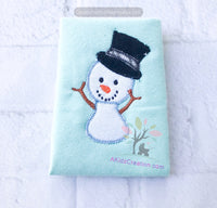 zig zag snowman embroidery design, snowman embroidery design, christmas embroidery design, christmas applique