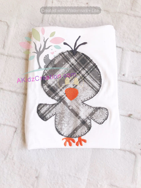 crow bird applique, applique, embroidery design, crow embroidery, thanksgiving embroidery, fall embroidery, 