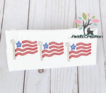 american flag embroidery design, flag embroidery design, 4th of july embroidery design, patriotic embroidery design, memorial day embroidery design, trio embroidery design