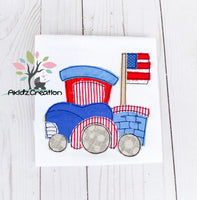 american embroidery design, patriotic embroidery design, flag embroidery design, train embroidery design, patriotic train embroidery design