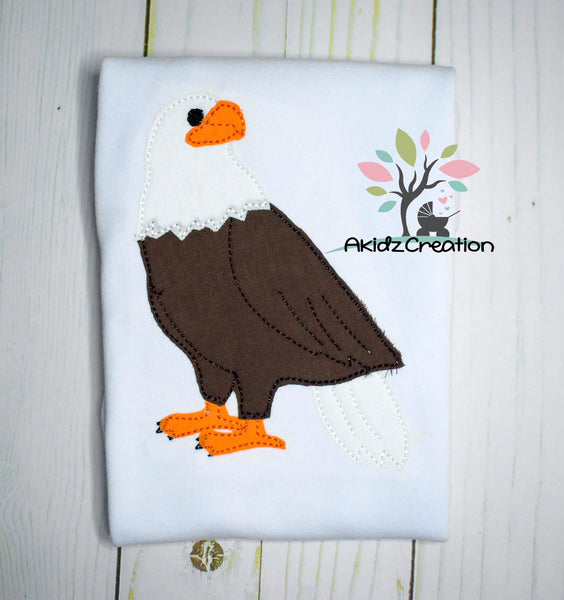 bald eagle embroidery design, eagle embroidery design, eagle applique, applique, machine embroidery applique, animal embroidery design, bird embroidery design, 