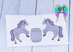 horses embroidery design, horse embroidery design,barrel racing embroidery design, barrel embroidery design, trio embroidery design, rodeo embroidery design, western embroidery design