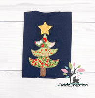 christmas embroidery design, christmas tree embroidery design, bean stitch embroidery design, tree embroidery design