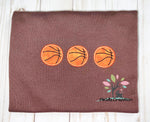 basketball trio embroidery design, basketball embroidery design, basketball applique, basketball trio embroidery design, sports embroidery design