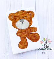 bear embroidery design, teddy bear embroidery design, bear applique, machine embroidery bear design