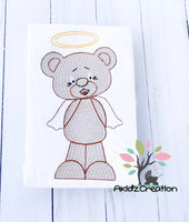 beary angel embroidery design, angel embroidery design, halo embroidery design, angel embroidery design, sketch angel embroidery design, sketch bear embroidery design, sketch bear angel embroidery design, bear angel embroidery design