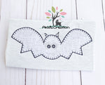 blanket stitch applique, bat embroidery design, bat applique, blanket stitch bat applique, halloween embroidery design