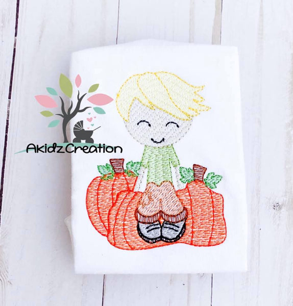 sketch embroidery design, boy sitting on a pumpkin embroidery design, pumpkin patch embroidery design, pumpkin embroidery design, sketch embroidery design, halloween embroidery design, thanksgiving embroidery design