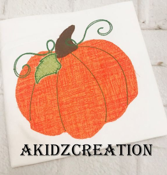 pumpkin embroidery design, pumpkin applique, applique, vintage pumpkin embroidery design, halloween embroidery design, thanksgiving embroidery design