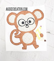 school monkey, monkey embroidery, monkey embroidery pattern, monkey design, school design, school pattern, school embroidery pattern, animal embroidery