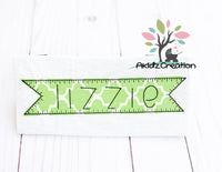 name box embroidery, name plate embroidery, name border embroidery, applique, akidzcreation, border embrodiery, applique