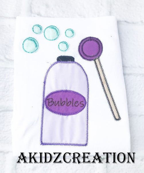 bubbles embroidery design , bubble wand embroidery design, bubble container embroidery design, toddler embroidery design, summer embroidery design