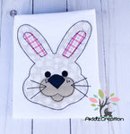 bunny embroidery design, bunny applique, bean stitch applique, easter embroidery design, boy bunny embroidery design, male bunny embtoidery design