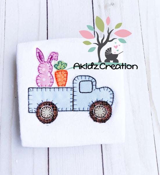 bunny embroidery, carrot embroidery, blanket stitch applique, carrot embroidery design, carrot applique, bunny embroidery design, bunny applique, truck embroidery design, truck applique, machine embroidery truck , machine embroidery carrot, easter embroidery design, spring embroidery design