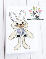 bunny embroidery design, bunny in vest embroidery design, bunny embroidery design, machine embroidery bunny design, machine embroidery bunny in vest embroidery design, machine embroidery easter bunny embroidery design, easter embroidery design, rabbit embroidery design, rabbit applique, machine embroidery rabbit design