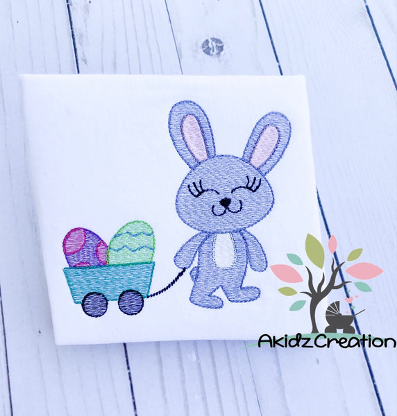 bunny embroidery design, wagon embroidery design, easter embroidery design, sketch bunny embroidery design, bunny embroidery design, rabbit embroidery design, easter egg embroidery design